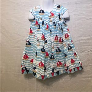 Nautical Toddler Sail Boat Dress